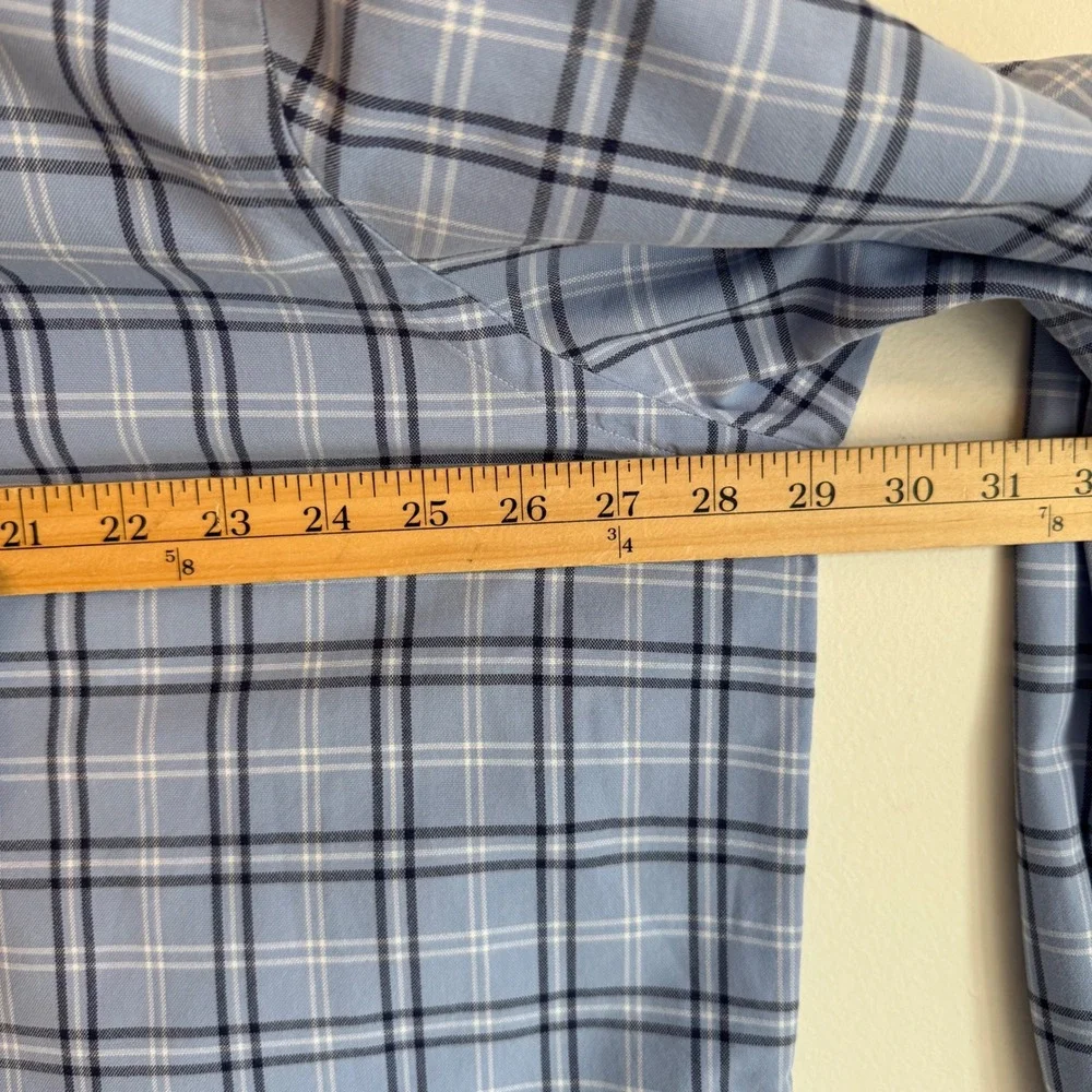 Polo Ralph Lauren Button Down Shirt Blue Plaid Preppy Classic Big Tall 2 XL